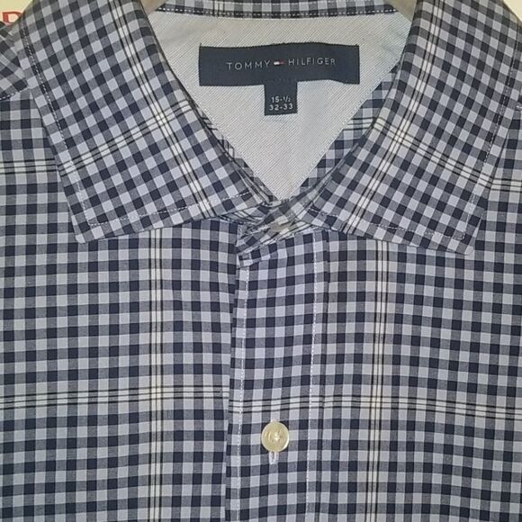 COPY - TOMMY HILFIGER LONG SLEEVE BUTTON UP- SZ 32-33 - Picture 3 of 4